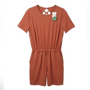 NWT Libian Women's Warm Terracotta Activewear Romper